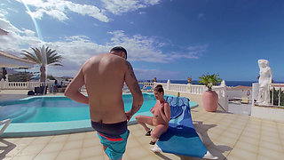 Backstage Lady Lyne in Tenerife at the Pool