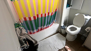 POV: Unexpected Hot Shower Sex - Big Booty Asian Girl - Real Wmaf