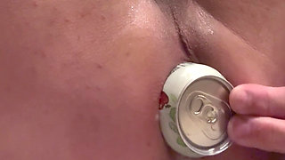 Taking a can and popping my rose