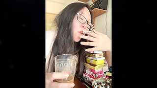 Smoking Asian MILF Stacking My Cigarette Tower + Impromptu Striptease