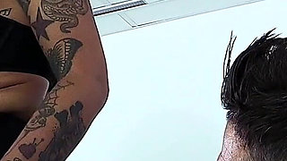 Exotic Tattooed Porn MILF Mai Bailey Fucks on the Sofa and Get Hot Cum Shot All Over Her Wet Pussy