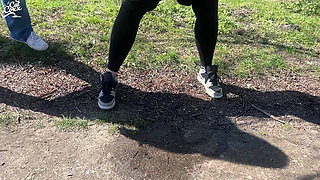Girlfriends Peeing at the Rest Stop!