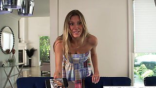 Blonde Babe Addison Vodka Worshipped And Fucked