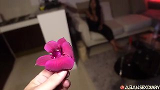 Cum All Over Her Big Asian Tits