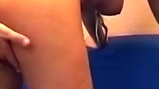 Busty Blonde Babe Stretched Wide in Sloppy Couch Pounding