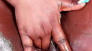 Digging up My Juicy Wet Black Pussy