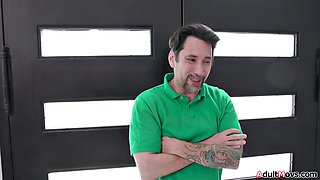 Tommy Pistol Fists Madison Morgans Shaved Pussy After Her Ride