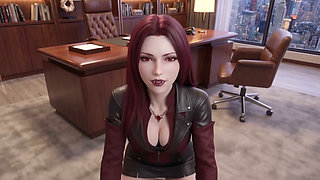 Vampire Ceo Vesper Wants You After Hours - 3D Anime Office Fantasy