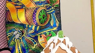 Giantess Christmas Village Slo-mo Crush Destroying My Gingerbread Houses in Slow Motion