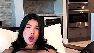 Hanna Miller Pleasures Herself In Black Lingerie