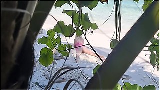 Masturbation On Public Beach Sexy Milf
