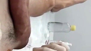 Waxing of a Skinny Teenager with a Huge Dick