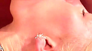 Two older men's fuck hot German blonde teen and cum