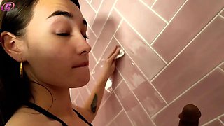 FILLS HER SHOWER WITH DILDOS...