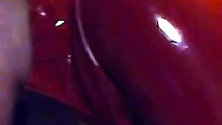 Latex MILF Serves The Neighbor Boy With Her Mouth