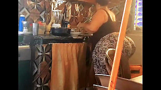 Granny Have No Clue I Am Filming Her Clean up