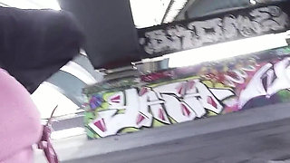 German Scout - No Condom Anal Sex at Pick up Casting for Black Girl Vicky Menage