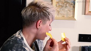 Friendly Giantess Gives You a Cheese Handjob Before Shrinking and Eating You - Giantess Vore POV