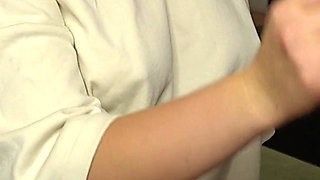 Busty Babe Gets Fingered and Gets a Deep Doggystyle Creampie