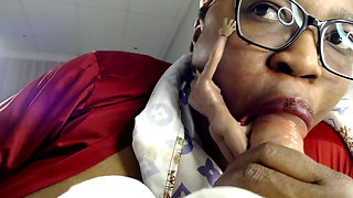 Tiny Husband Begs, Please, Suck My Tiny Dick Too, Giantess Double Blowjob - Cuckold, Shrinking Fetish, Humiliation