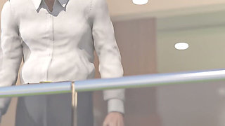 Being a Wife (v1.220p) - P9 - the Cheating Wife Cuckolds Her Husband While on a Phone Call and Gets Caught by Her Stepson
