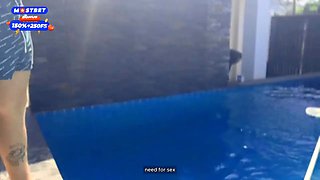 ! Two College Girls Pay Pool Boys For Raw Sex