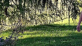 Watch 77 Years Old Martina Alsmost Naked in Her Garden