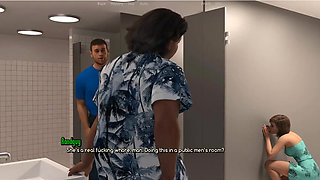 A Life Worth Living - Gameplay - Roleplay - Public Toilet Gloryhole Blowjob in Front of Husband