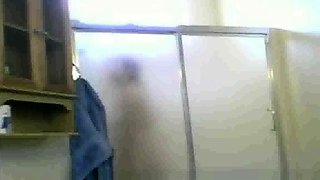 Mexican Aunt Maria spied on in the shower