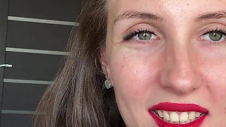 Uvula Spit Close-up POV
