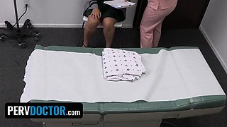 Massive and chesty nurse and patient Natasha Nice & Crystal Chase share doctor's rod - pervert doctor