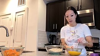 Baking Carrot Cake Muffins while Fucking myself