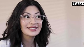 Hot Coworkers Make Boss Orgasm . Charlotte Sins