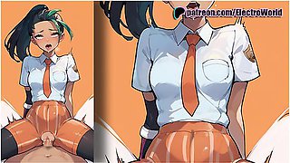 Nemona Squats Down And Gets A Bukake To The Face! - Car Toon