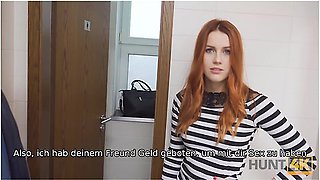Charlie Red - Red Hair Belle Fucked By Stranger In Toilet In Front Of Bf