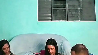Two College Sluts Share a Cock in a Rio Favela