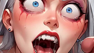 Milk Spray Orgasm: White Elf Goddess' Mind Break Hymen Assault