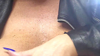 Oiled Bimbo GILF with Glasses