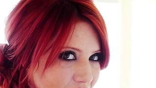 Redhead Elle Alexandra passion posing