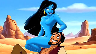 Genie Girl Jerk off Dick to Adaddin. Fairy Tale Story