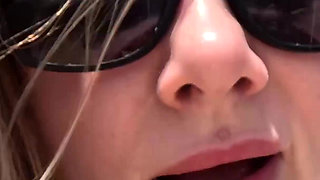 Hot Naked MILF Teasing on the Public Beach