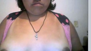 Mexicana en Webcam Enseando Tetas!