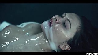 Asian Hentai Futanari Monster Fucks BBW - Creampie & Cum in Mouth