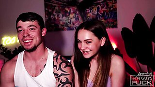 Hardcore clip with flirtatious Aften Opal from Hot Guys Fuck