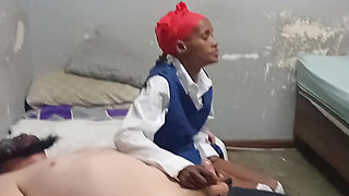 18 Year Old College Girl Sucks off Her Stepdaddy Before Class