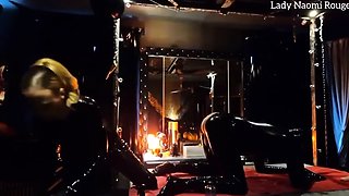 Lady Naomi Rouge - Rubber Slave in the dungeon