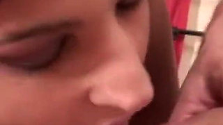 Student Tanja Plays Perverted Blowjob Games with 2 Guys