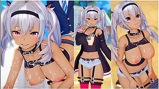 [hentai Game Koikatsu! ]have Sex With Big Tits Vtuber Matsukai Mao.3dcg Erotic Anime Video