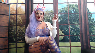 Pathetic smoke sissy play time