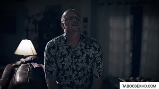 Hot Teen Brunette Gets Seduced By Old Man - Blowjob & Doggystyle Sex